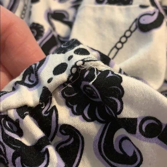 Lulus fit and flare dress- black white purple - Picture 8 of 8